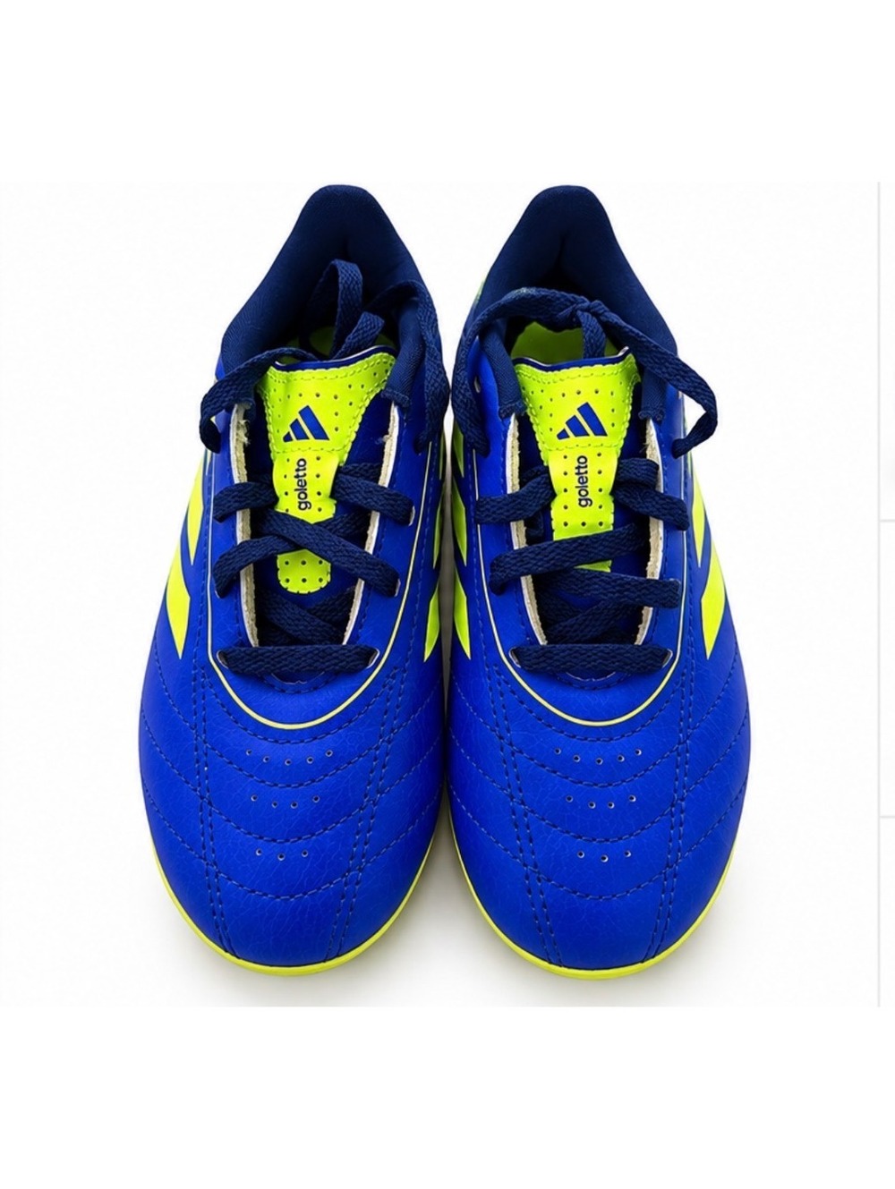 Adidas Goletto Kids Youth Soccer Turf Shoes – Blue / Neon Yellow size 13